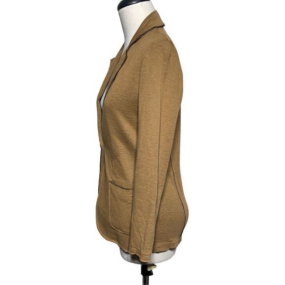 Majestic Filatures Fitted Cotton Cashmere Fitted Raw Edge Blazer Size 1 - Picture 4 of 7